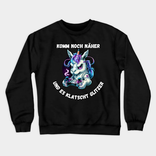 Unicorn - Come Even Closer And There Will Be Glitter Crewneck Sweatshirt by PD-Store